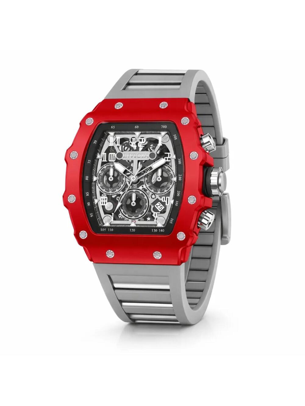 Invicta Racing Red Leopard - Nitro Gen Men's Watch  43mm, Grey (69692)